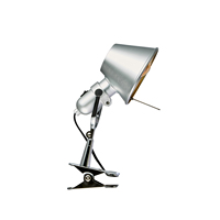 Applique murale à pince chromée avec abat-jour conique, design à double fixation, lampe de lecture pour tête de lit, décoration murale pour salon et chambre