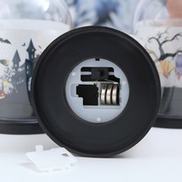 Lanterne citrouille d'Halloween décorative en plastique, petite veilleuse, cadeau pour enfants, lampe d'ambiance, bougie LED