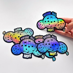 Holograma láser personalizado, Material de PVC, impermeable, <span class=keywords><strong>pegatinas</strong></span> impresas a todo Color, troquelado, etiqueta de vinilo, logotipo, <span class=keywords><strong>pegatinas</strong></span> <span class=keywords><strong>holográficas</strong></span> <span class=keywords><strong>personalizadas</strong></span> - Product Image 4