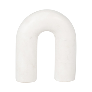 Decorazione a forma di ferro di cavallo arrotondato in marmo per la casa, l'ufficio, il bagno, il soggiorno, per decorare gli scaffali, forma curva - Product Image 1