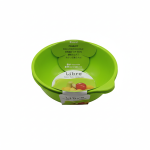 Inomata Libre ciotola 2P di plastica verde piatti e ciotole - Product Image 1