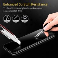 Protection d'écran en verre trempé 3D 9H, résistant aux rayures, facile à installer, compatible avec les coques, pour iPhone 16 Samsung S24