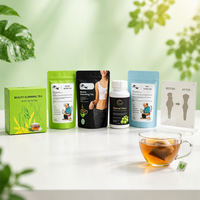 Thé Détox Minceur Personnalisable 30 Jours Saveur Citron Faible en Sodium Adultes 100% Herbal Unisexe Perte de Poids Rapide