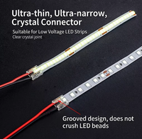 Connecteur à clipser à 2 broches pour fil simple, 5 mm, 8 mm, 10 mm, connecteur pour bande lumineuse Cob