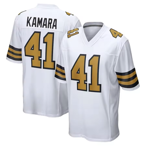 Camisetas de Fútbol Americano de Alta Calidad para Hombre de Nueva <span class=keywords><strong>Orleans</strong></span>, Ropa Deportiva, Camisetas Bordadas con Logotipo Cosido, Camisetas Personalizables con Logotipo - Product Image 4