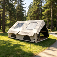 Abri gonflable quatre saisons grande capacité 3mx4mx0.9mx2.1m, imperméable, avec sac de transport, bâche de sol et système de montage rapide pour le camping