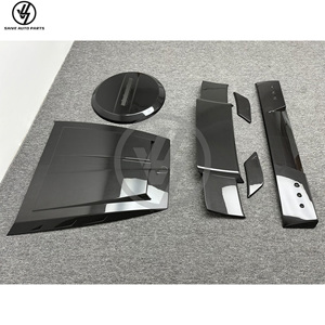 Kit de carrocería estilo B PP para Clase G W464 año 2019 - para G Wagon G63 G500 de fibra de carbono seca: capó, alerón de techo, alerón trasero, cubierta de rueda trasera - Product Image 4