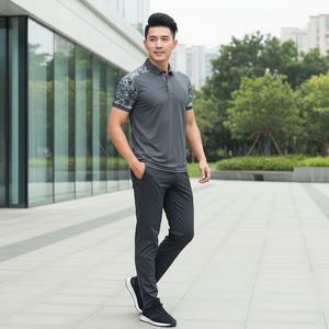 <b>Men's</b> Quick Dry Golf <b>Polo</b> <b>Shirt</b> Breathable Cotton Solid Color Design Short Sleeve Sports Performance Wear for Wholesale - Product Image 6