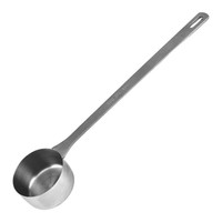 Cangkir Ukur Stainless Steel 1/4 Cup Gagang Panjang Kokoh 60 ml Sendok Tunggal untuk Makanan Hewan Peliharaan