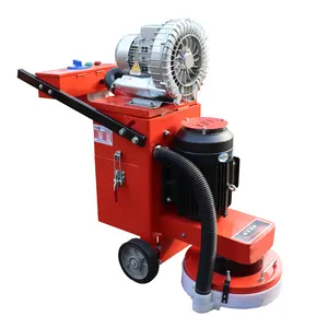 Small Electric Epoxy Terrazzo Ground Grinder Concrete Floor Grinding Machine With Vacuum Cleaner For Construction Work
