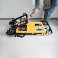 Chariot à main électrique pour escalades, capacité de charge 300 kg, chenilles, moteur brushless 160 W, batterie lithium 24 V, pliable
