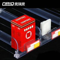 Système de poussoir en plastique personnalisé poussoir d'étagère de vente au détail transparent automatique pour présentoir à tabac poussoir d'étagère à cigarettes pour les magasins