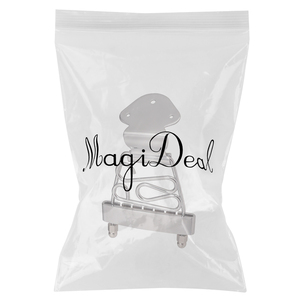 สะพานเทลพีชสีเงินสำหรับ6สายกีตาร์แจ๊สชิ้นส่วนกันสั่นสะเทือนเบสเดียว - Product Image 1