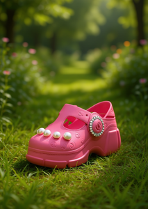 Zoccoli con perle per donna e ragazza, stile Mary Jane estivo, morbidi e leggeri, taglia 17, punta chiusa, tomaia in plastica EVA - Product Image 2