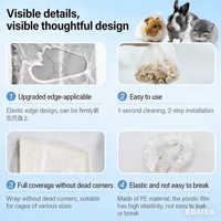 Sacs de déchets pour animaux de compagnie en plastique, vente en gros d'usine, housses jetables en film transparent pour cages à oiseaux et cages à lapins
