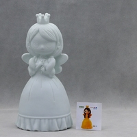Ne pas casser poupée en plâtre blanc vinyle embryon fille jouet bricolage coloriage tirelire artisanat en plastique