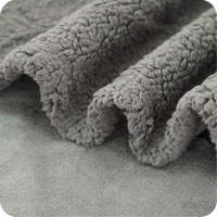 Couverture imperméable pour animaux de compagnie, couverture pour chien anti-pipi liquide, housse de protection réversible en polaire Sherpa, gris foncé