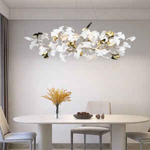 Atacado Modern D800 Copper Leaf <span class=keywords><strong>Chandelier</strong></span> Ouro Branco Decoração Interior para Home Hotel Villa Luzes Pingente em Stock - Product Image 5