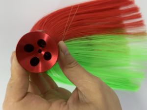 11 pouces cuivre tête Ilander pêche à la traîne leurre avec cheveux en Nylon pour jeu pêche leurre insulaire leurres matériel de pêche - Product Image 2