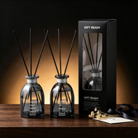 Diffuseur de parfum d'ambiance de luxe pour hôtel, 200 ml, désodorisant d'ambiance, huile essentielle sans flamme, ensemble de diffuseurs à bâtonnets pour la maison