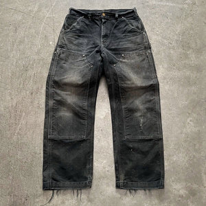 <span class=keywords><strong>Pantaloni</strong></span> da Lavoro Personalizzati in Denim Pesante con Doppio Rinforzo al Ginocchio, Stile Tattico e da Skate - Product Image 1