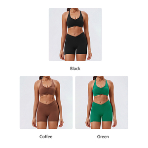 Abbigliamento Sportivo Personalizzato per Donne, Reggiseno Sportivo Senza Cuciture e Leggings, Completo da Palestra e Fitness in Due Pezzi, Set Yoga - Product Image 5