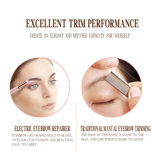 Depiladora Eléctrica Recargable USB para Cejas, Recortadora de Cejas Indolora, Afeitadora, Removedor de Vello Facial para Mujeres - Product Image 4
