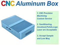 Boîtier électronique en acier inoxydable/aluminium usiné CNC haute puissance et durable, fabriqué à Dongguan, pour carte de circuit imprimé, garantie de 3 ans