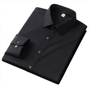 Camisas de Manga Larga ModaL de Alta Calidad y Lujo <span class=keywords><strong>para</strong></span> <span class=keywords><strong>Hombre</strong></span>, <span class=keywords><strong>Ropa</strong></span> Formal de Negocios en Color Sólido - Product Image 6