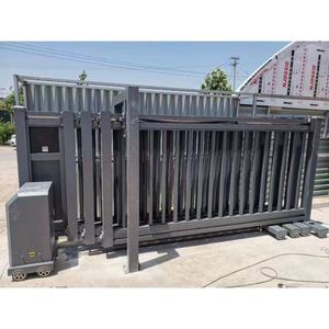 <span class=keywords><strong>Portail</strong></span> coulissant sectionnel antivol en alliage d'aluminium robuste avec télécommande et conception télescopique automatique pour la sécurité extérieure des parcs - Product Image 4