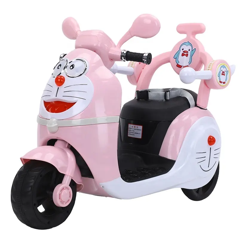Çin karikatür çocuk elektrikli motosiklet büyük oyuncaklar üç tekerlekli erkek ve kız oyuncaklar çift sürücü fabrika elektrikli motosiklet