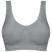 Soutien-gorge de sport sans armatures, double couche, sans couture, ajustable, grande taille, pour le yoga et l'entraînement, vente en gros usine