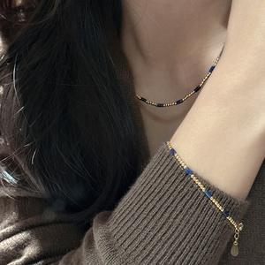 Collar de Plata S925, Dulce, Pequeño, Redondo, de Doble Cara, con Diseño Coreano Único, Collar de Moda con Cuentas para Mujer - Product Image 4