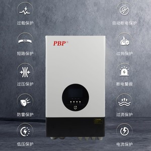 อินเวอร์เตอร์ไฮบริดพลังงานแสงอาทิตย์แบบออฟกริด PBP 10KW 220V คลื่นไซน์บริสุทธิ์ พร้อมคุณสมบัติป้องกัน - Product Image 1