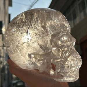 Venta al por mayor <span class=keywords><strong>de</strong></span> <span class=keywords><strong>cristal</strong></span> <span class=keywords><strong>de</strong></span> cuarzo transparente <span class=keywords><strong>de</strong></span> 15cm decoración interior en forma <span class=keywords><strong>de</strong></span> cabeza antropomórfica en todo <span class=keywords><strong>el</strong></span> mundo - Product Image 3