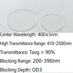<span class=keywords><strong>Filtre</strong></span> passe long en verre Rehoboth LP400nm + <span class=keywords><strong>Filtre</strong></span> haute transmission 410-2500nm 90% de transmission + Plusieurs options de taille + Garantie 1 an - Product Image 4