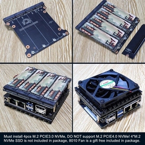 Placa Base de Desarrollo X86-<span class=keywords><strong>P5</strong></span> para NAS, Kit con 4*M.2 NVME, Firewall, Router, I3-N305 N100, DDR5, 2x I226-V 2.5G, 2x SATA - Product Image 6