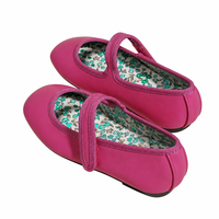 Chaussures Mary Jane pour filles, couleurs vives, doublure à imprimé floral, semelle rigide antidérapante, chaussures habillées pour enfants pour mariage et fête, ballerines
