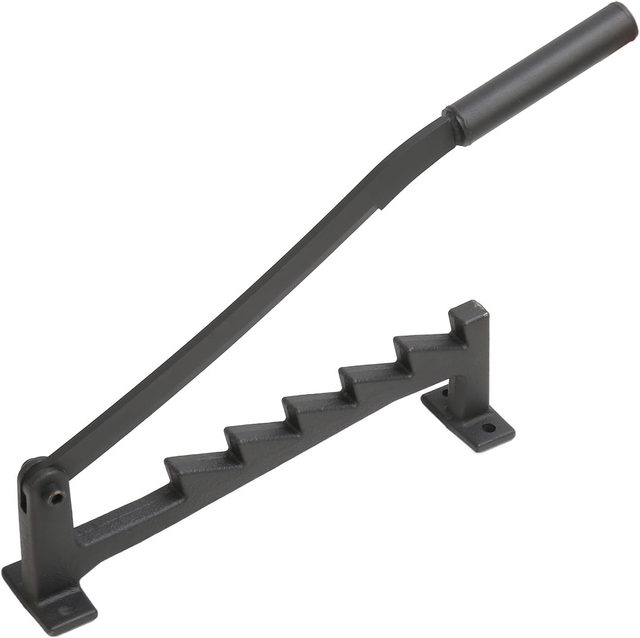 Wall-Mounted Manual Log Splitter with Lever, Robust Carbon Steel Firewood Splitter, Suitable for Indoor and Outdoor