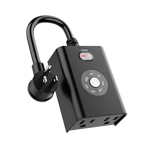 Heavy Duty Smart Plug US IP65 Waterproof Outdoor Smart Plug Timer Socket Outdoor Timer Countdown Switch Plugin Remote Control