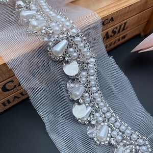 Nhà Sản Xuất Mới Đính Cườm <span class=keywords><strong>Sequin</strong></span> Rhinestone 3D Lưới Ngọc Trai Ren Wedding Dresses Hanfu Phụ Kiện Mô Hình Động Vật Bán Buôn - Product Image 6