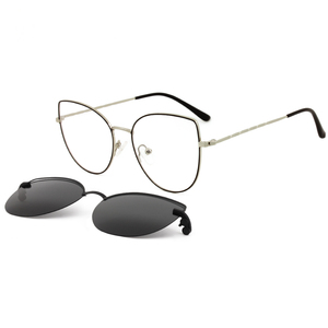 Gafas de <span class=keywords><strong>sol</strong></span> ópticas 2 en 1 de alta calidad, lentes de conducción polarizadas, marco de gafas magnéticas intercambiables, personalizadas, China - Product Image 2