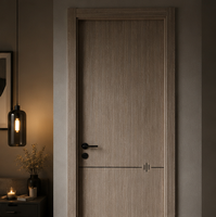 Porte intérieure moderne en PVC imperméable Belson, construction composite en WPC, pour chambre à coucher, appartement, hôtel, hôpital, insonorisée