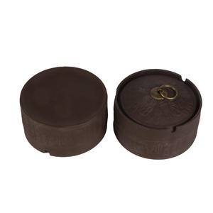 Futeng Mini Cenicero <span class=keywords><strong>de</strong></span> arena púrpura Impresión portátil <span class=keywords><strong>Ceniceros</strong></span> <span class=keywords><strong>de</strong></span> cerámica redondos Hotel <span class=keywords><strong>de</strong></span> estilo chino Cenicero <span class=keywords><strong>de</strong></span> <span class=keywords><strong>arcilla</strong></span> Púrpura pequeño con tapa - Product Image 6