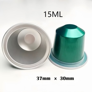 Capsule de café vide multicolore personnalisée de 25ml Capsule ronde à <span class=keywords><strong>double</strong></span> paroi Capsule de café en aluminium pour boisson pour café en capsule - Product Image 4