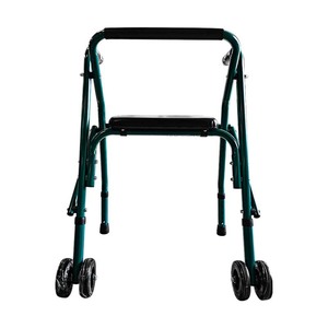 รถเข็นวิ่งออกกำลังกาย ยี่ห้อ Yikang รุ่น YK914L สีเขียวพีค็อก พร้อมที่นั่งและล้อ สำหรับผู้สูงอายุ - Product Image 1