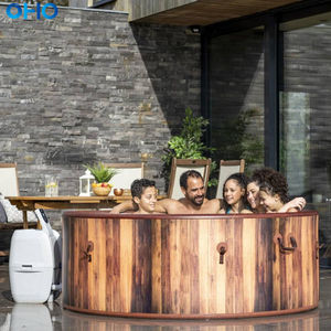 OHO 4-6 personnes <span class=keywords><strong>gonflable</strong></span> pour <span class=keywords><strong>jacuzzi</strong></span> spa piscine Offre Spéciale extérieur Design moderne PVC bains à remous avec bain à remous et massage caractéristiques - Product Image 1