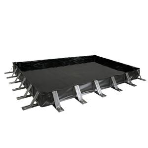 Berm <span class=keywords><strong>de</strong></span> rétention <span class=keywords><strong>de</strong></span> liquides en bâche PVC enduite en forme <span class=keywords><strong>de</strong></span> L personnalisé - Product Image 1