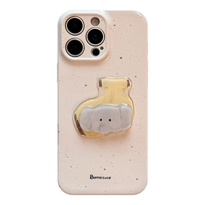 Coque antichoc peinte à motif de dessin animé rotatif, fruits et petits animaux mignons, pour iPhone 17, 14 Pro Max, 13, 15, protection intégrale - Product Image 5