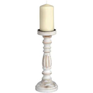 Portavelas de Madera Natural con Silueta Elegante para Sala de Estar, Recepción de Oficina y Decoración de Mesa - Product Image 4